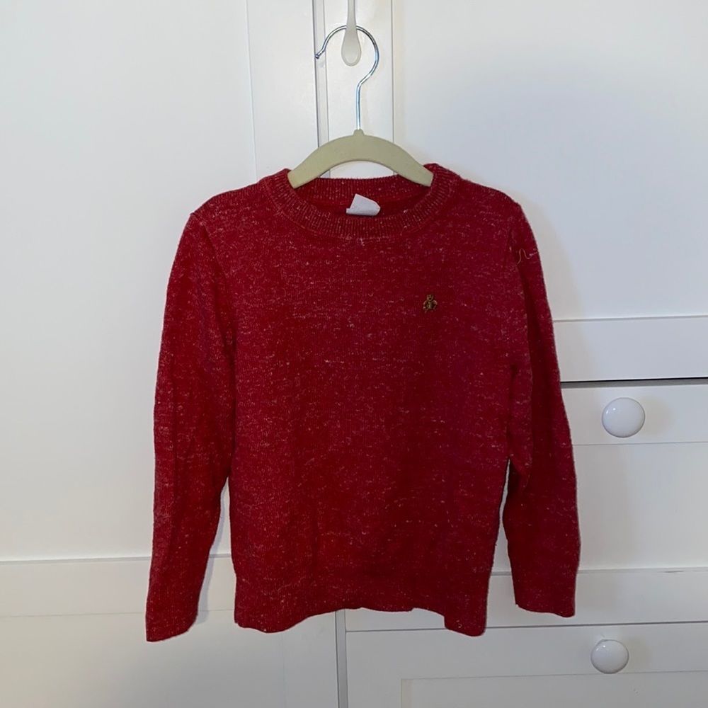 GAP BABY BOY RED SWEATER SIZE 5T